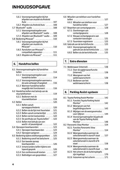 2024-2025 Toyota RAV4 Plug-in-Hybrid Navigation Manual | Dutch