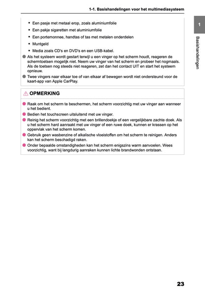 2025 Toyota Yaris Cross Hybrid Navigation Manual | Dutch