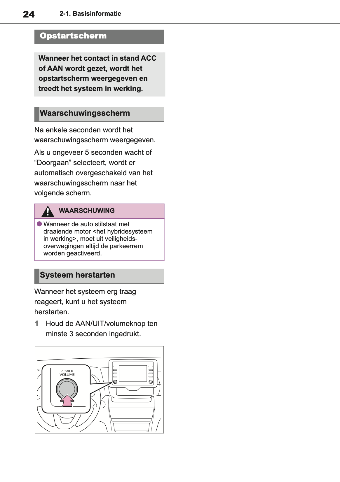 2021-2023 Toyota Yaris Cross/Yaris Cross Hybrid Navigation Manual | Dutch