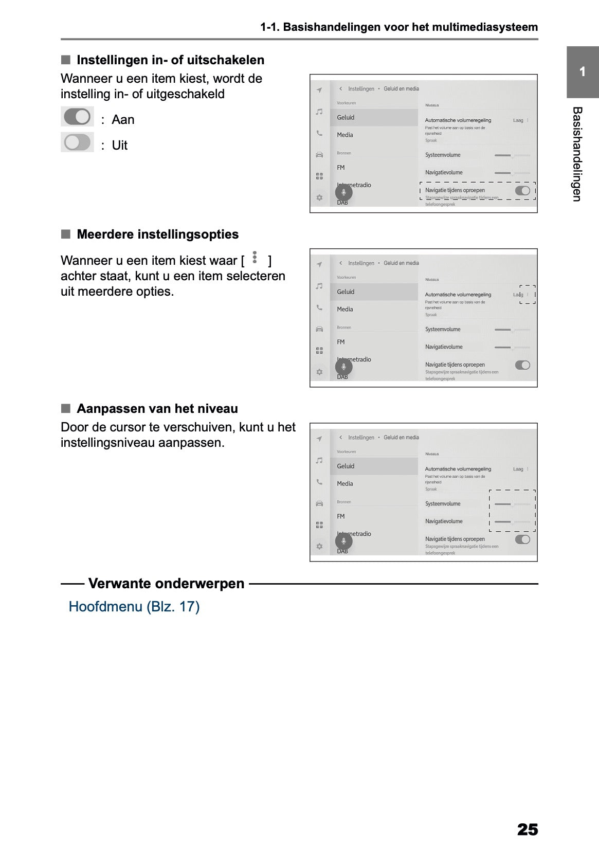 2025-2026 Toyota Yaris Hybrid Navigation Manual | Dutch