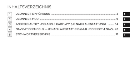 2020-2021 Uconnect Radio 4C/4C Nav Display 8.4" Infotainment Anleitung | Deutsch