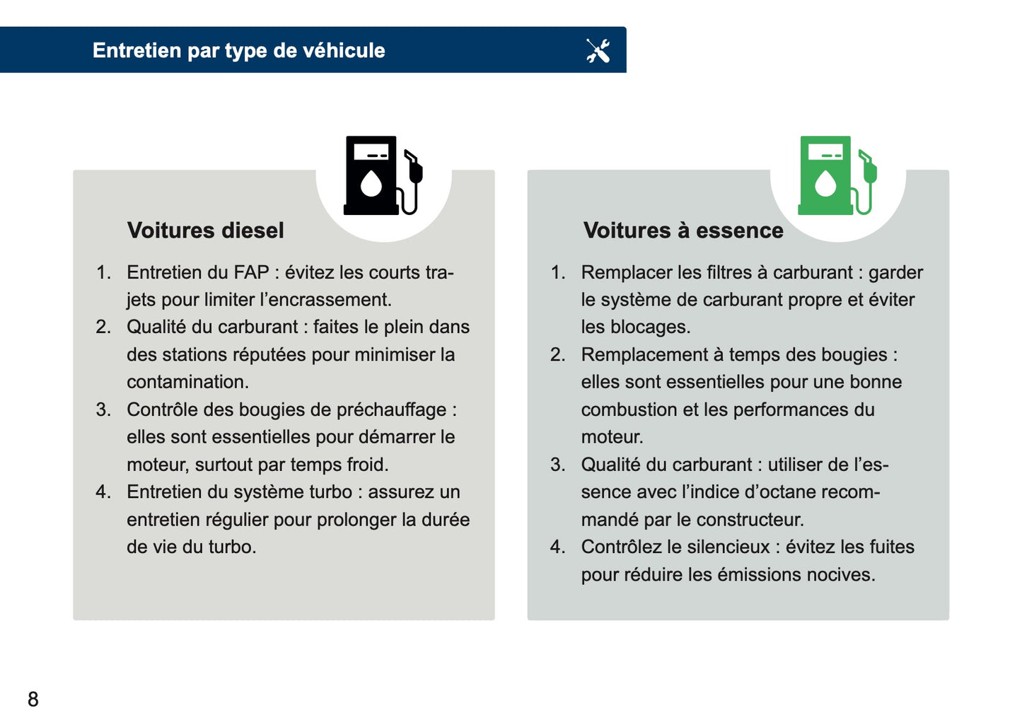 Jeep Maintenance Book | French