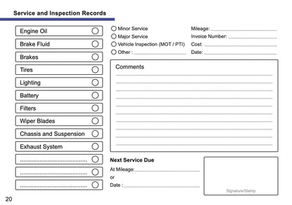 Jeep Maintenance Book | English