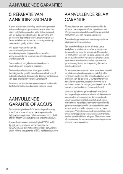 2024 Lexus Maintenance Book | Dutch