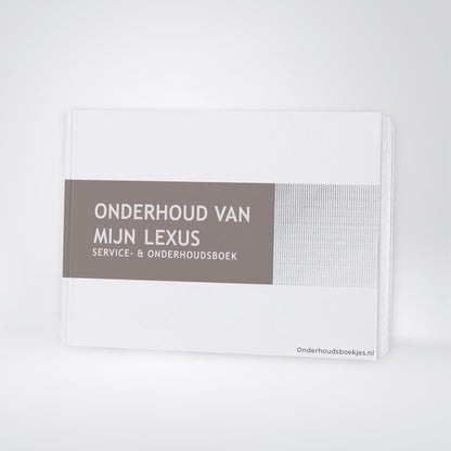 Lexus Maintenance Book | Dutch