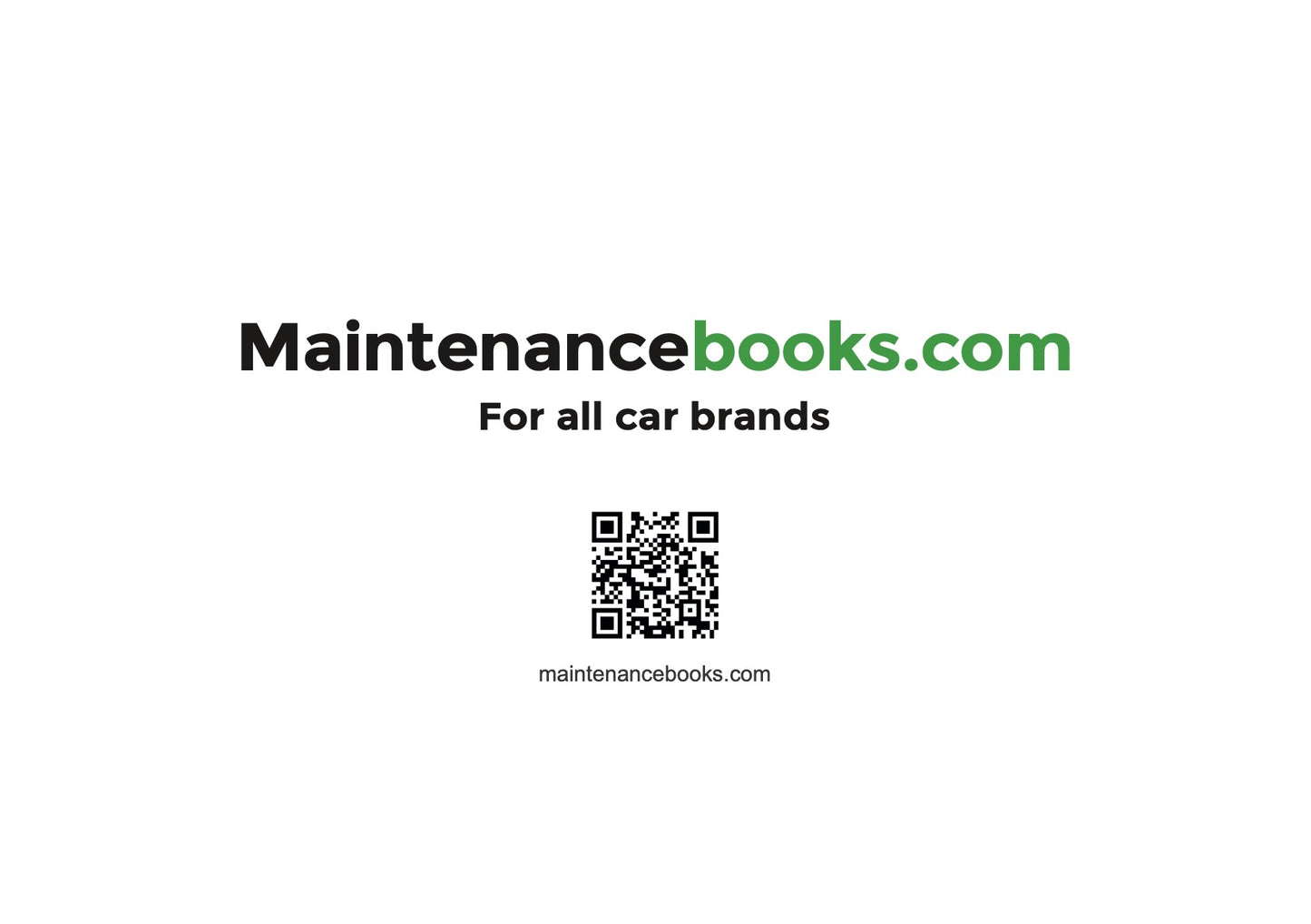 Mitsubishi Maintenance Book | English