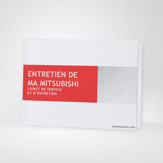 Mitsubishi Maintenance Book | French