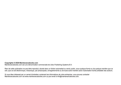 Mitsubishi Maintenance Book | French