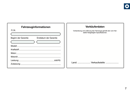 Nissan Maintenance Book | German