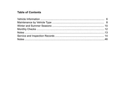 Nissan Maintenance Book | English