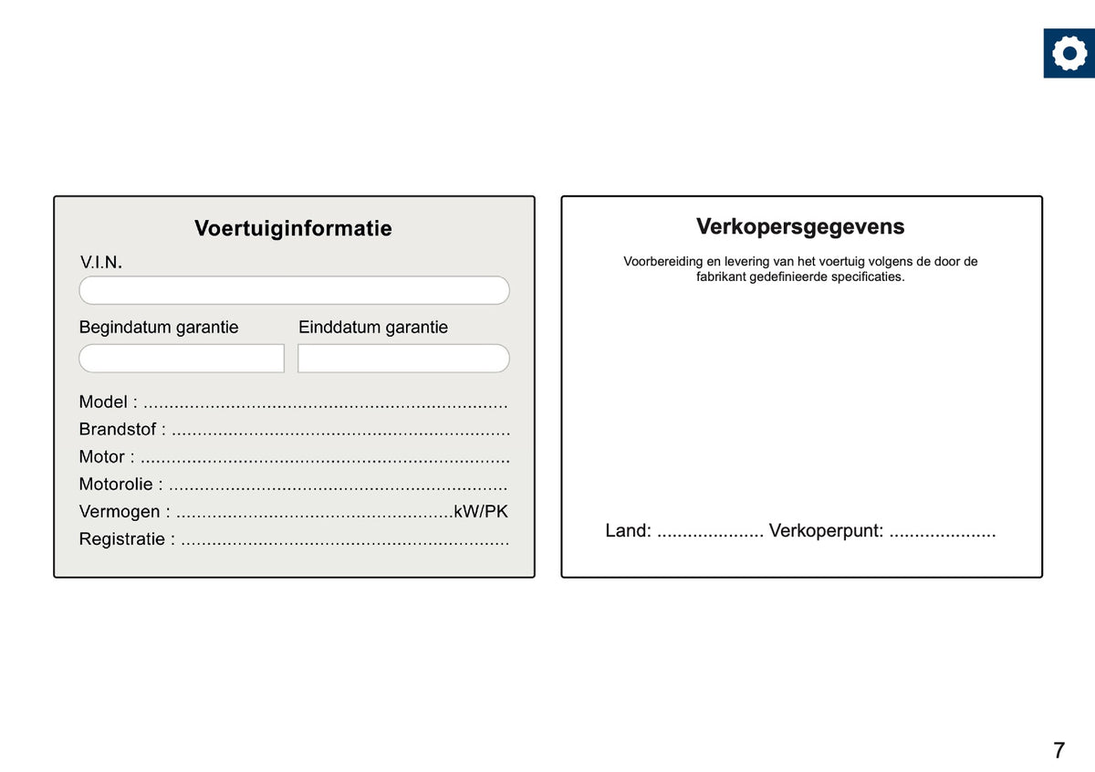 Suzuki Maintenance Book | Dutch
