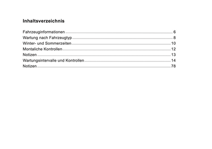 Toyota Maintenance Book | German