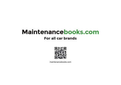 Toyota Maintenance Book | English