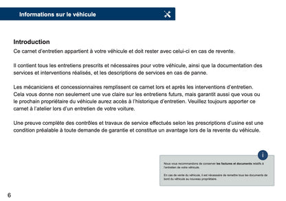 Volvo Maintenance Book | French