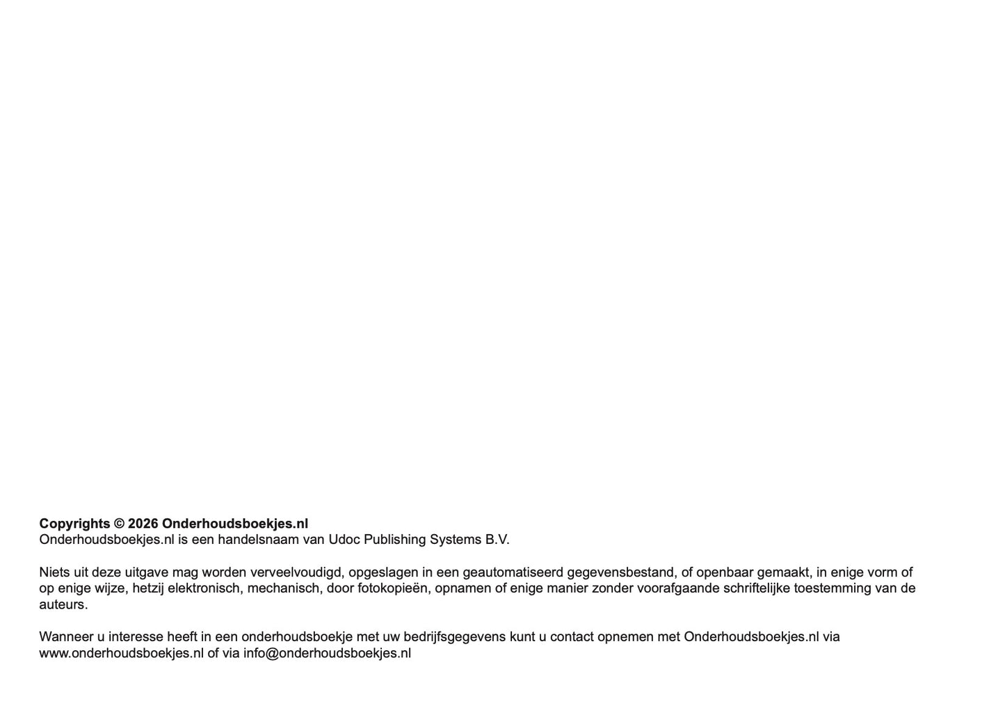 Volvo Maintenance Book | Dutch