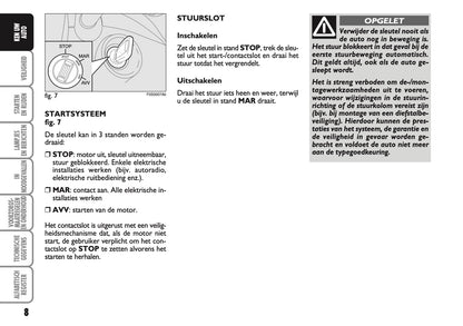 2010-2011 Abarth 500 Owner's Manual | Dutch