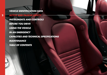 2009-2010 Alfa Romeo 8C Spider Owner's Manual | English