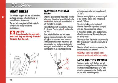 2009-2010 Alfa Romeo 8C Spider Owner's Manual | English