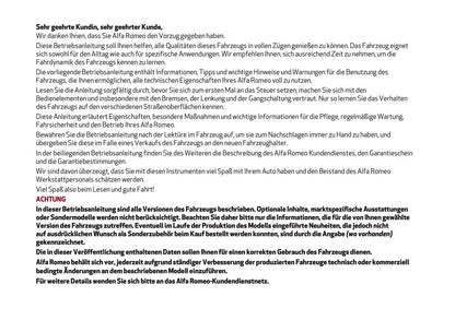 2020-2021 Alfa Romeo Giulia Bedienungsanleitung | Deutsch