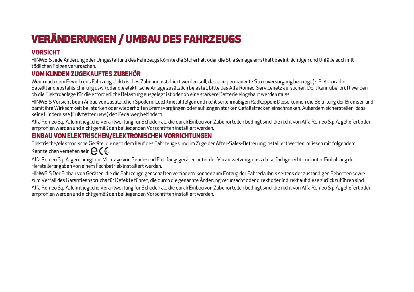 2020-2021 Alfa Romeo Giulia Bedienungsanleitung | Deutsch