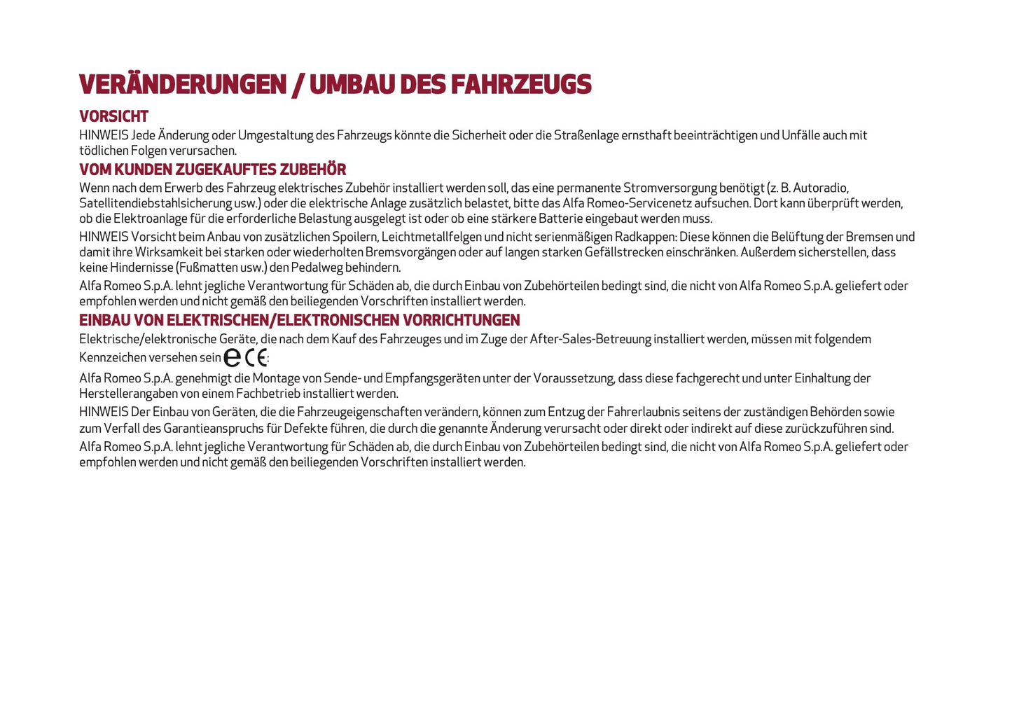 2023 Alfa Romeo Giulia Owner's Manual | German