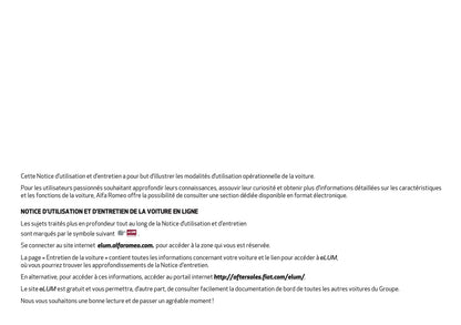 2024-2025 Alfa Romeo Giulia Owner's Manual | French