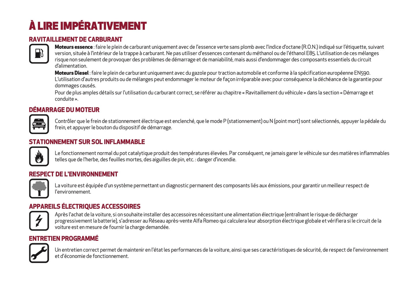 2024-2025 Alfa Romeo Giulia Owner's Manual | French