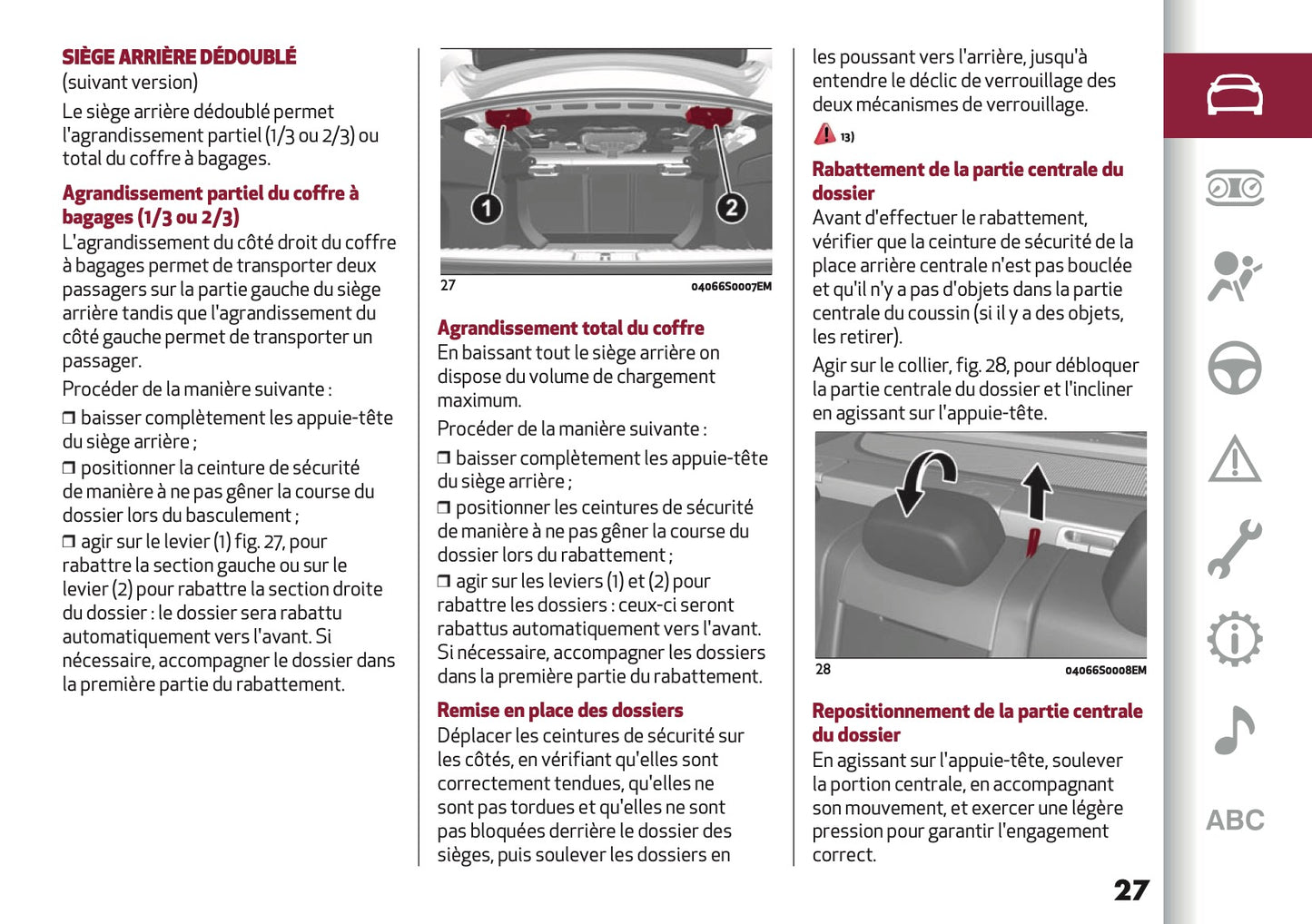 2026 Alfa Romeo Giulia Owner's Manual | French