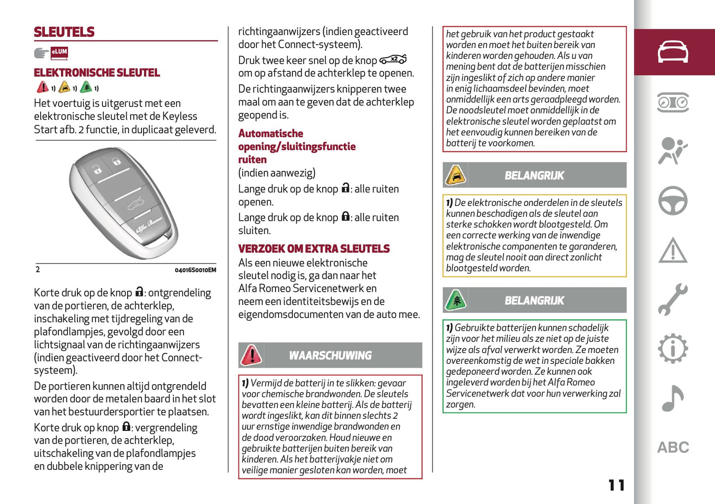 2020-2021 Alfa Romeo Giulia Owner's Manual | Dutch