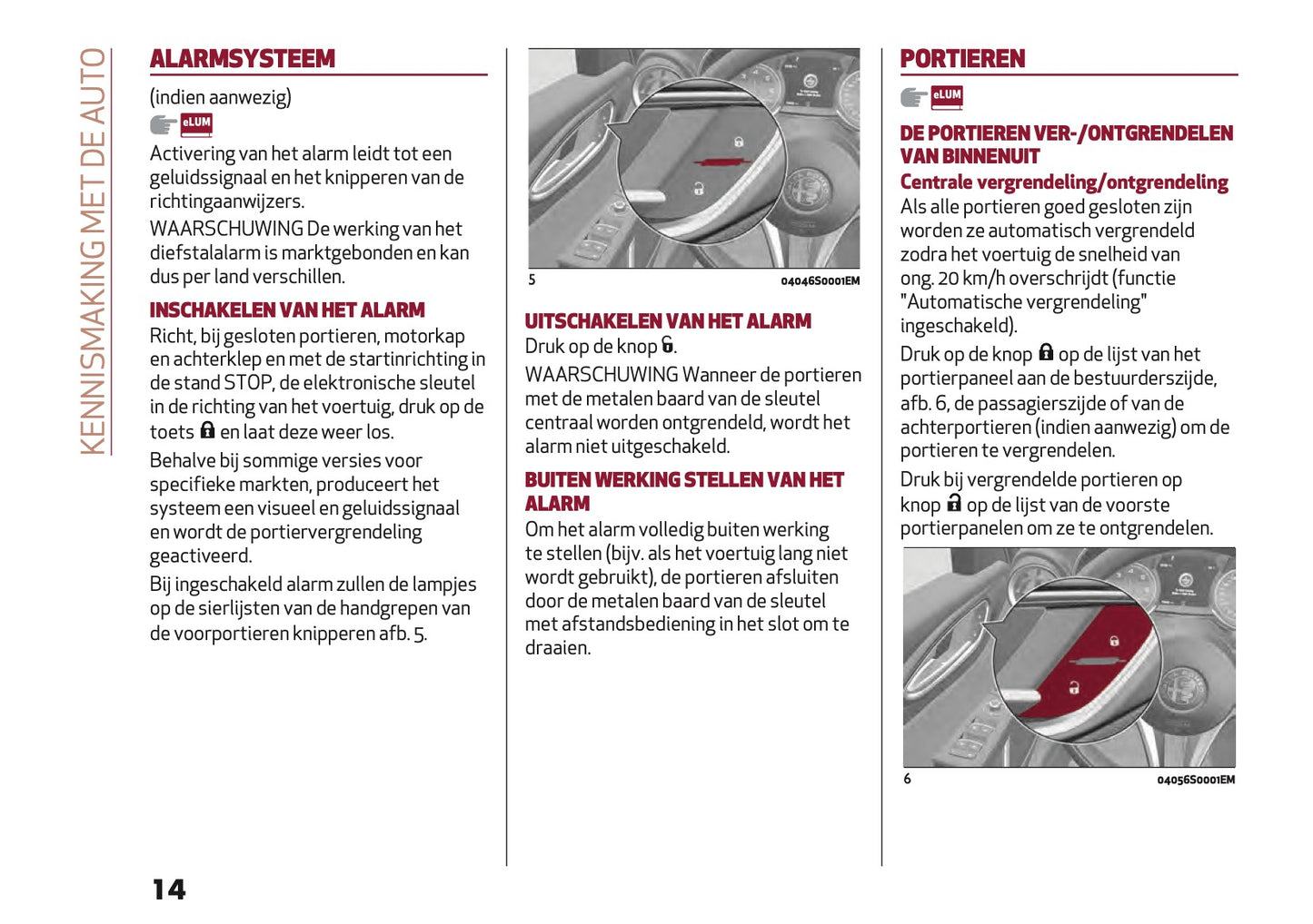 2020-2021 Alfa Romeo Giulia Owner's Manual | Dutch