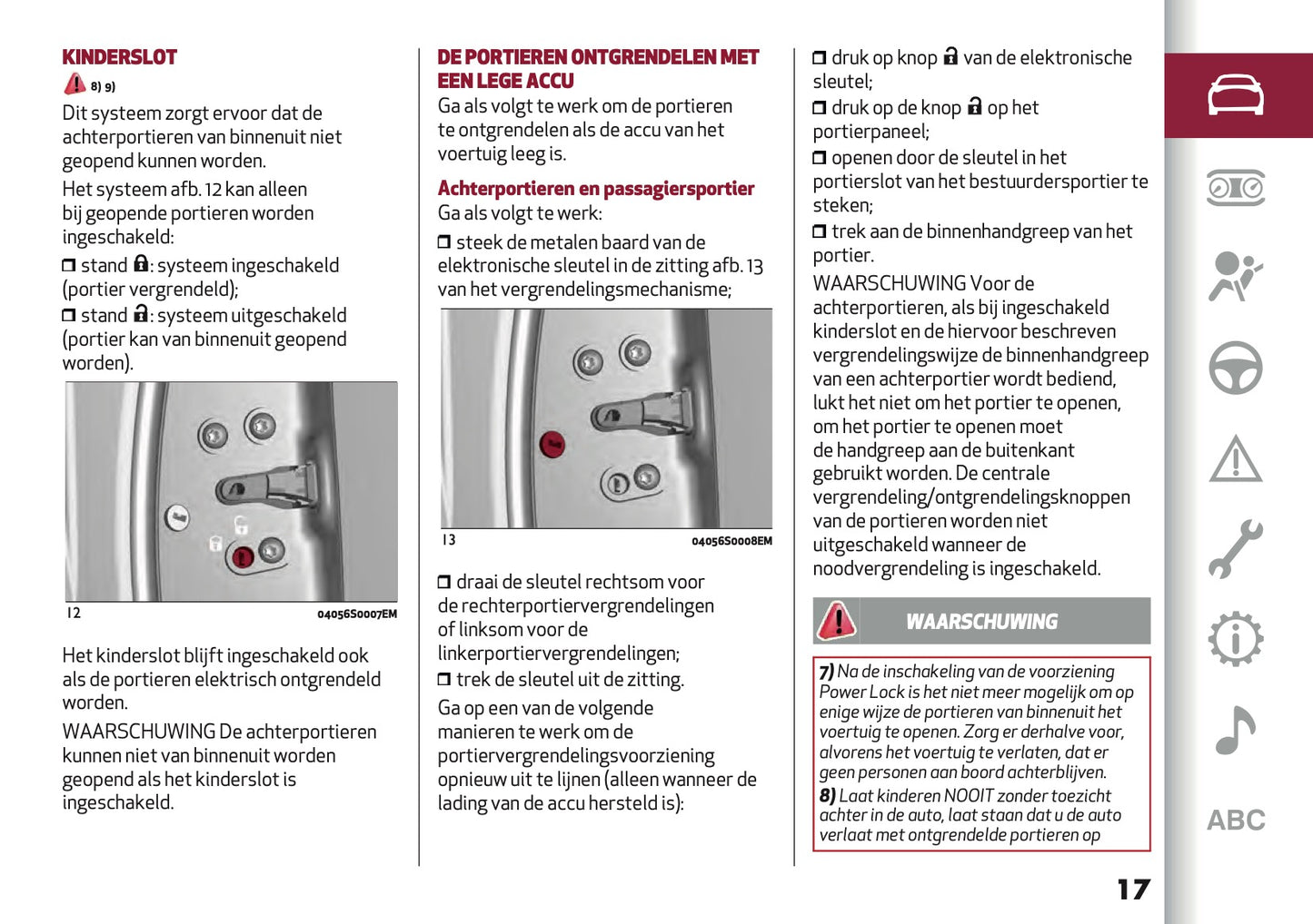 2020-2021 Alfa Romeo Giulia Owner's Manual | Dutch