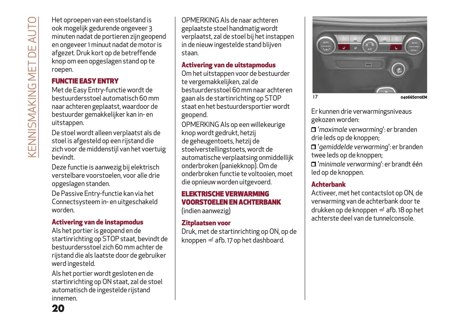 2020-2021 Alfa Romeo Giulia Owner's Manual | Dutch