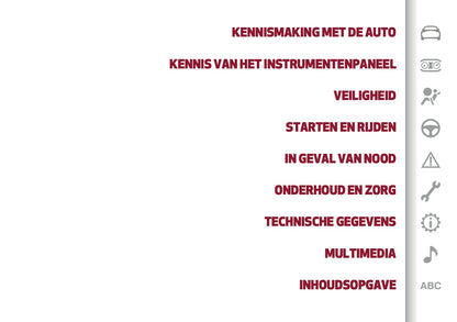 2020-2021 Alfa Romeo Giulia Owner's Manual | Dutch