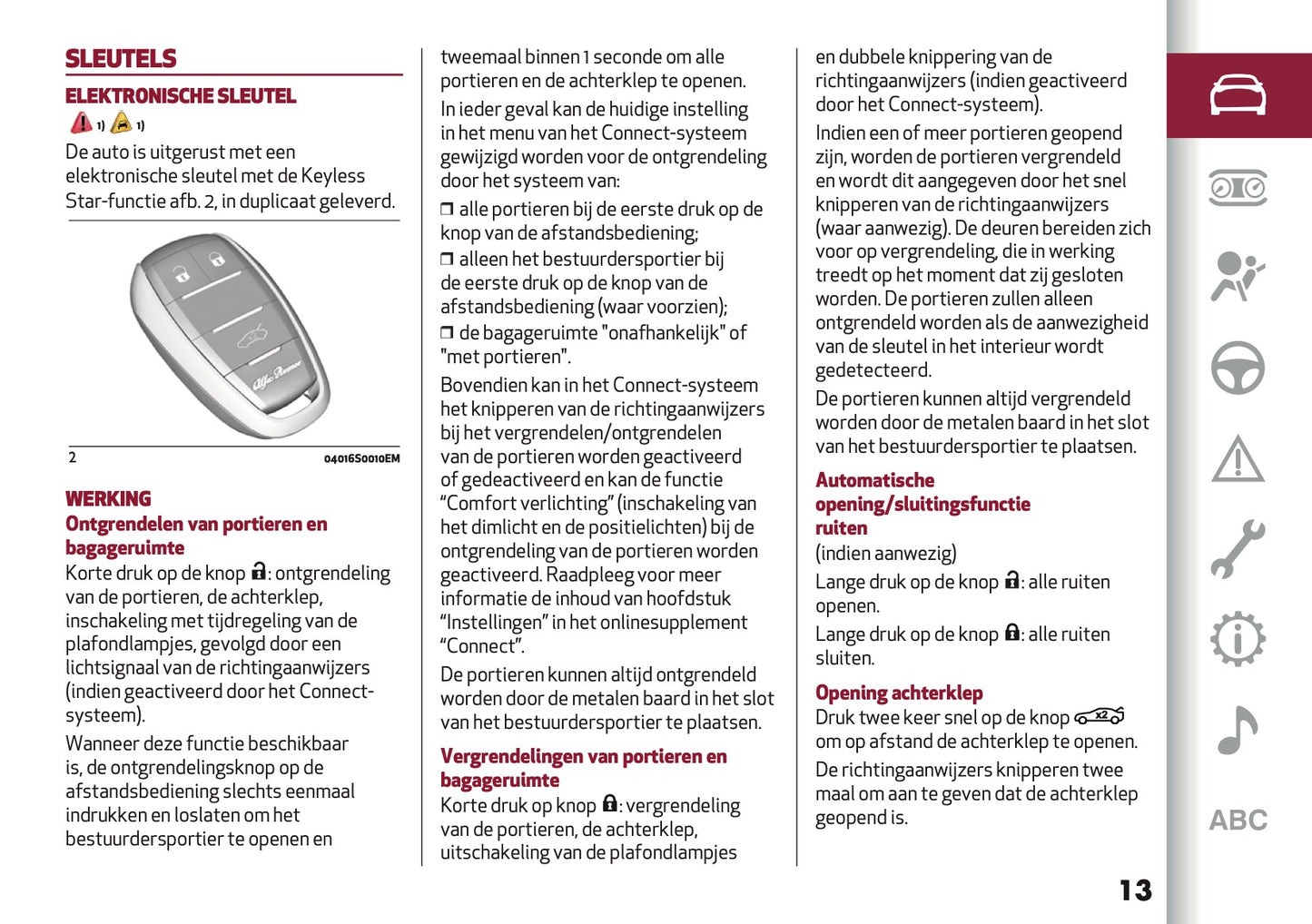 2023 Alfa Romeo Giulia Owner's Manual | Dutch