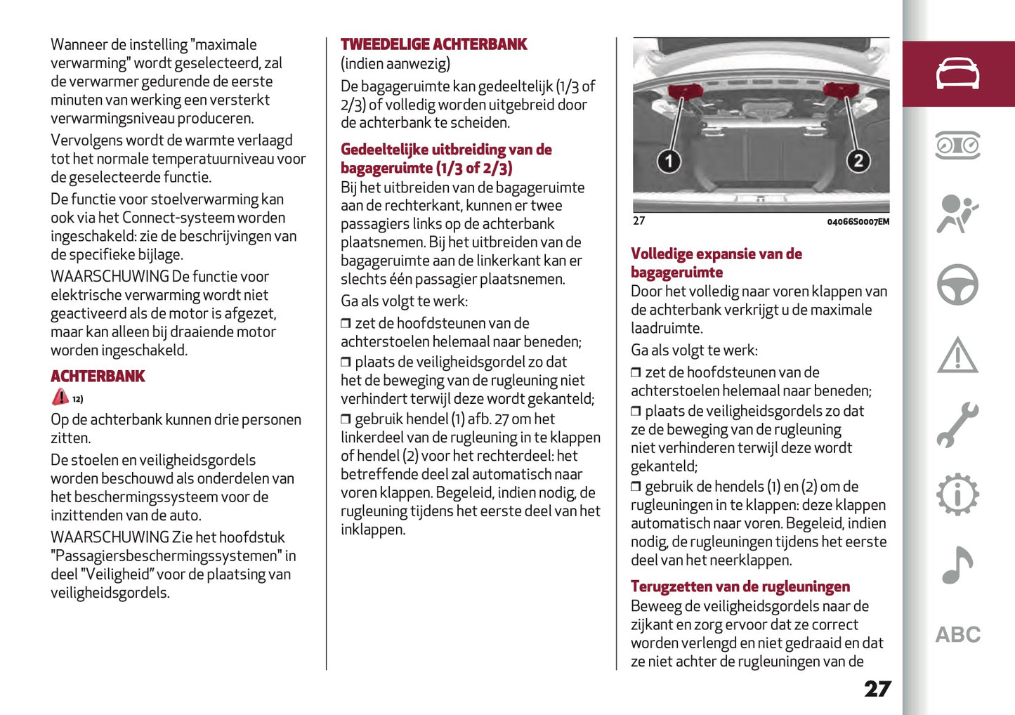2023 Alfa Romeo Giulia Owner's Manual | Dutch