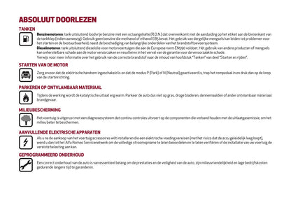 2024-2025 Alfa Romeo Giulia Owner's Manual | Dutch