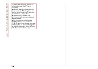 2025 Alfa Romeo Junior Bedienungsanleitung | Deutsch