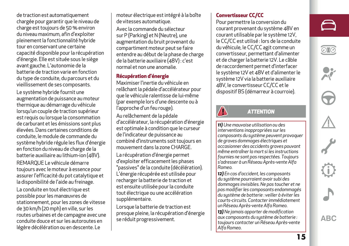 2026 Alfa Romeo Junior Owner's Manual | French