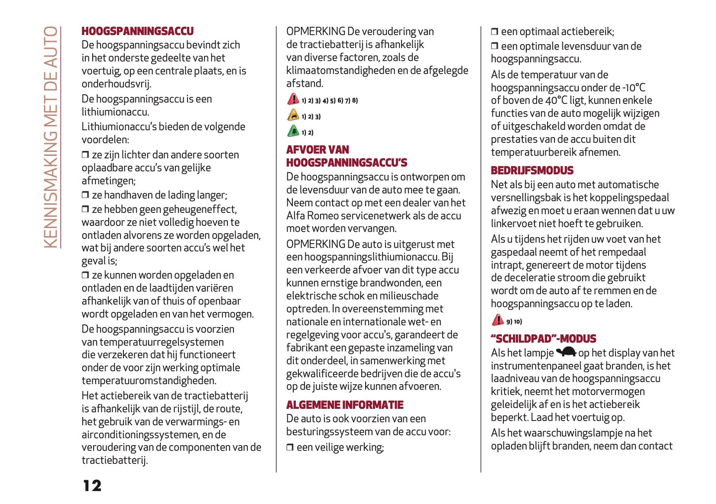 2026 Alfa Romeo Junior Owner's Manual | Dutch