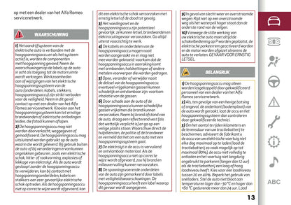 2026 Alfa Romeo Junior Owner's Manual | Dutch