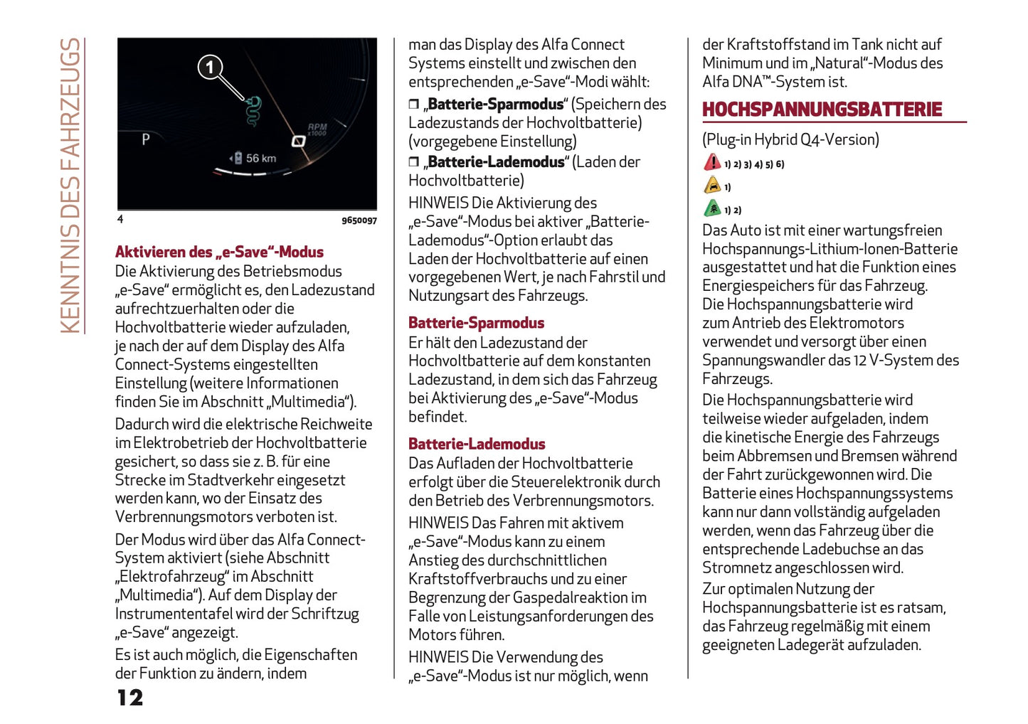 2024-2025 Alfa Romeo Tonale Bedienungsanleitung | Deutsch