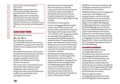 2024-2025 Alfa Romeo Tonale Bedienungsanleitung | Deutsch