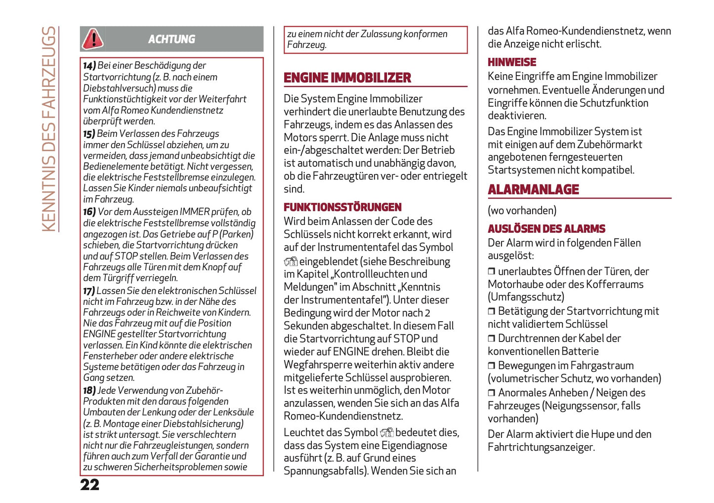 2024-2025 Alfa Romeo Tonale Bedienungsanleitung | Deutsch