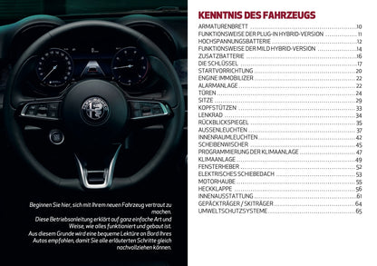 2024-2025 Alfa Romeo Tonale Bedienungsanleitung | Deutsch