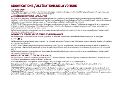 2024-2025 Alfa Romeo Tonale Owner's Manual | French