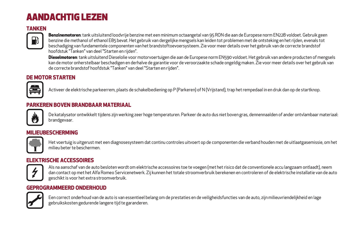 2024-2025 Alfa Romeo Tonale Owner's Manual | Dutch