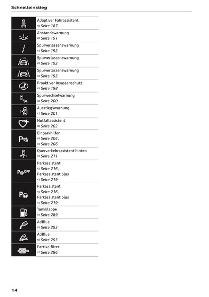 2025-2026 Audi A3 Owner's Manual | German