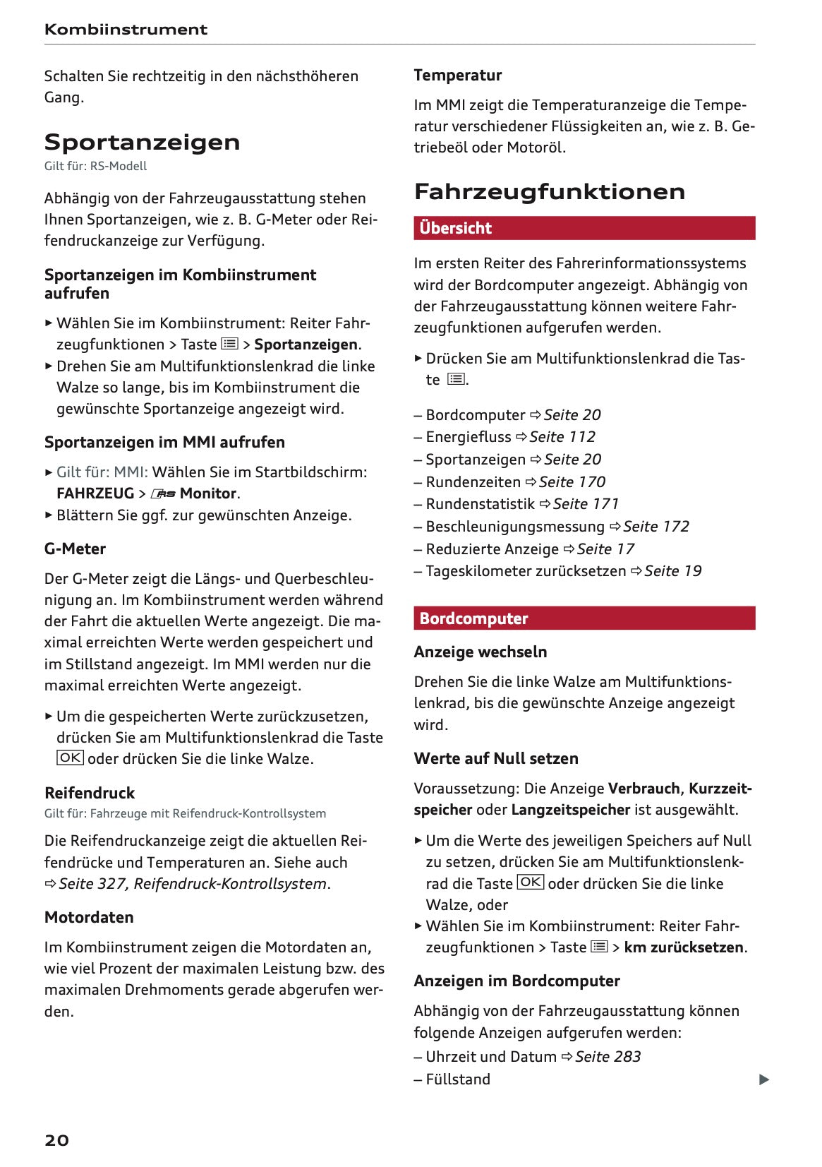 2025-2026 Audi A3 Owner's Manual | German