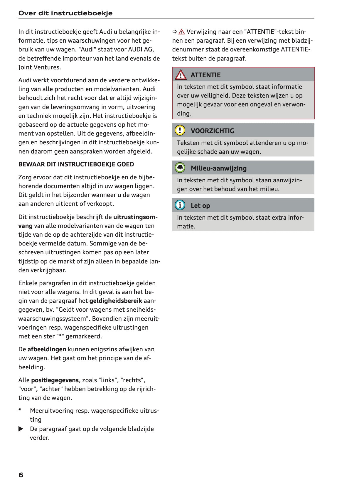 2020-2021 Audi A3 Owner's Manual | Dutch