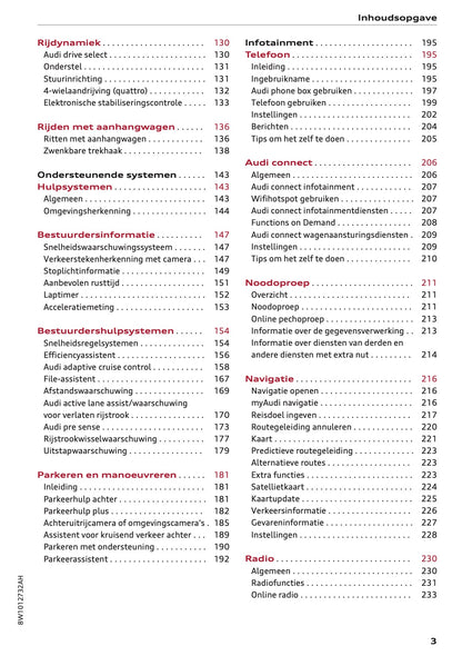 2021-2022 Audi A4 Owner's Manual | Dutch